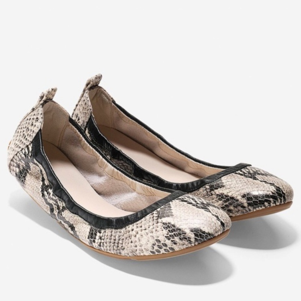 Cole Haan Jenni Snake Print Ballet Flats